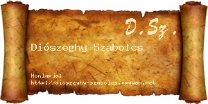 Diószeghy Szabolcs névjegykártya